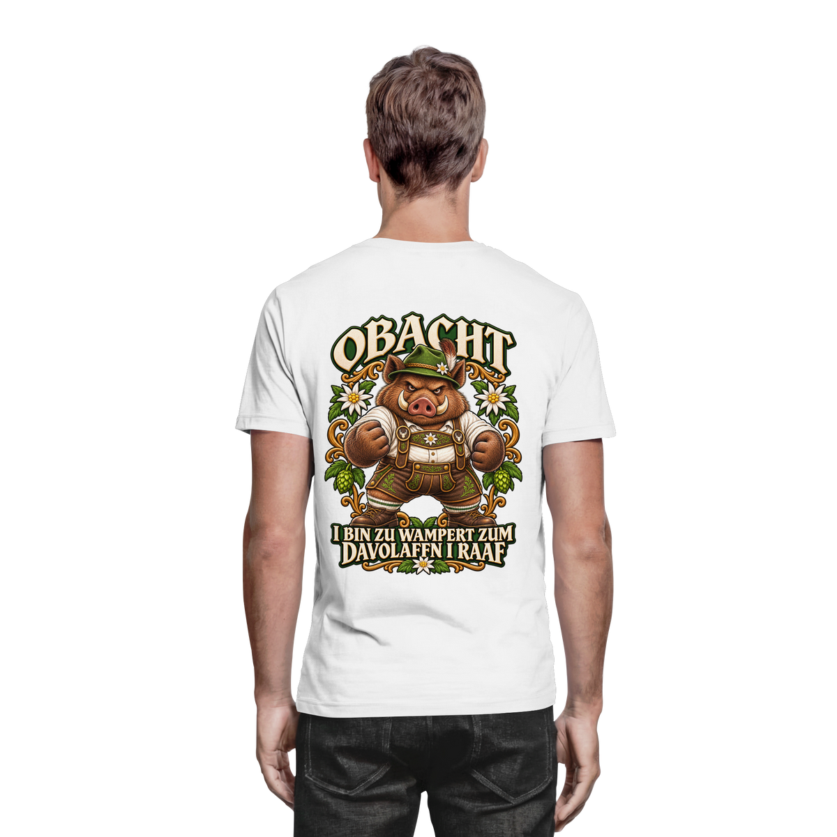 Obacht - I bin zu wampert - Premium T-Shirt
