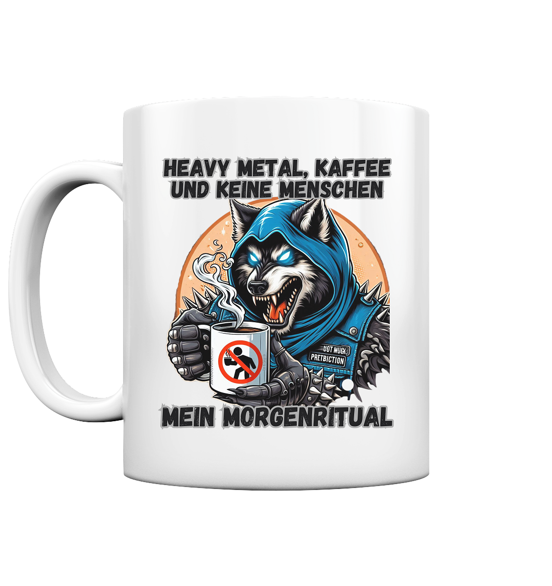 Heavy Metal, Kaffee und keine Menschen - Tasse