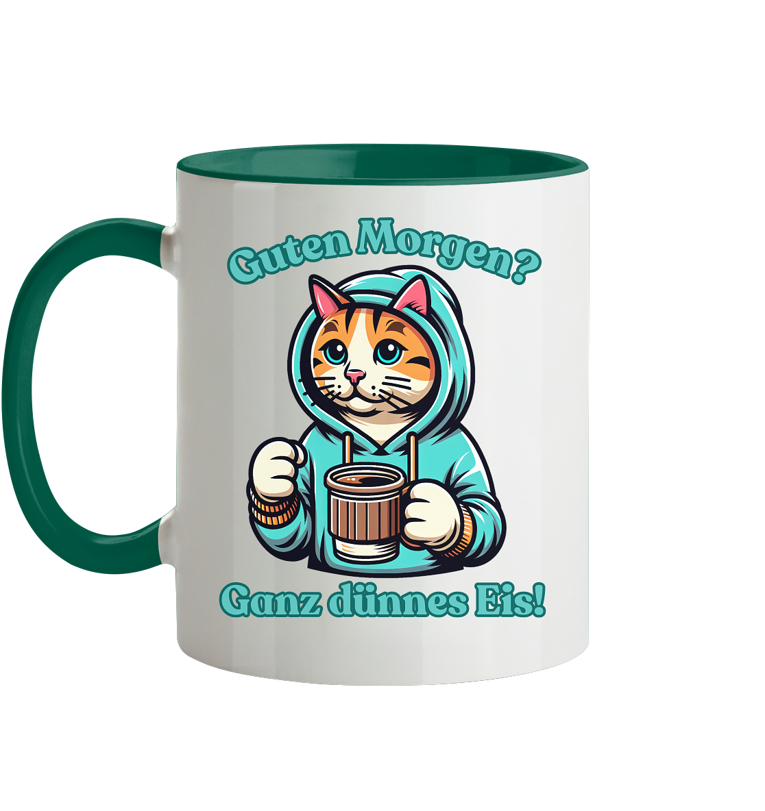 Guten Morgen? Ganz dünnes Eis! - Tasse zweifarbig