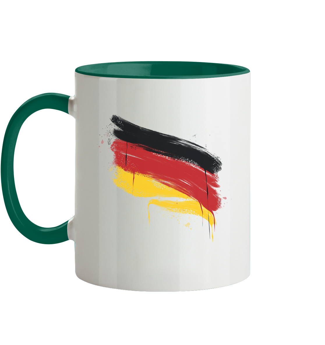 Deutschland Fahne - Tasse zweifarbig