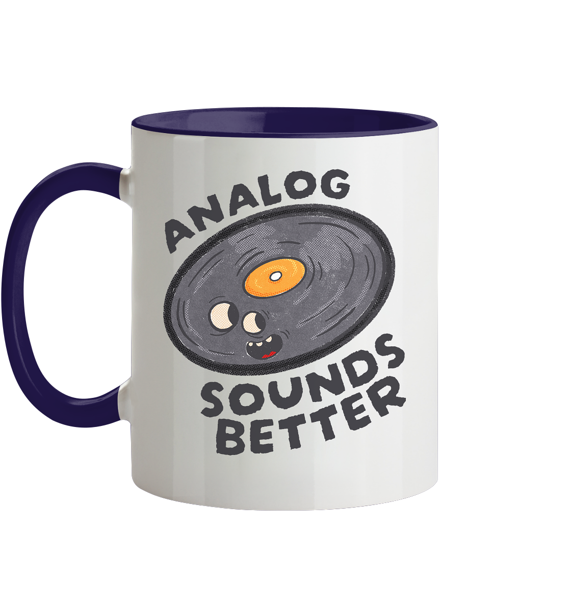 Analog Sounds Better - Vinyl - Tasse zweifarbig