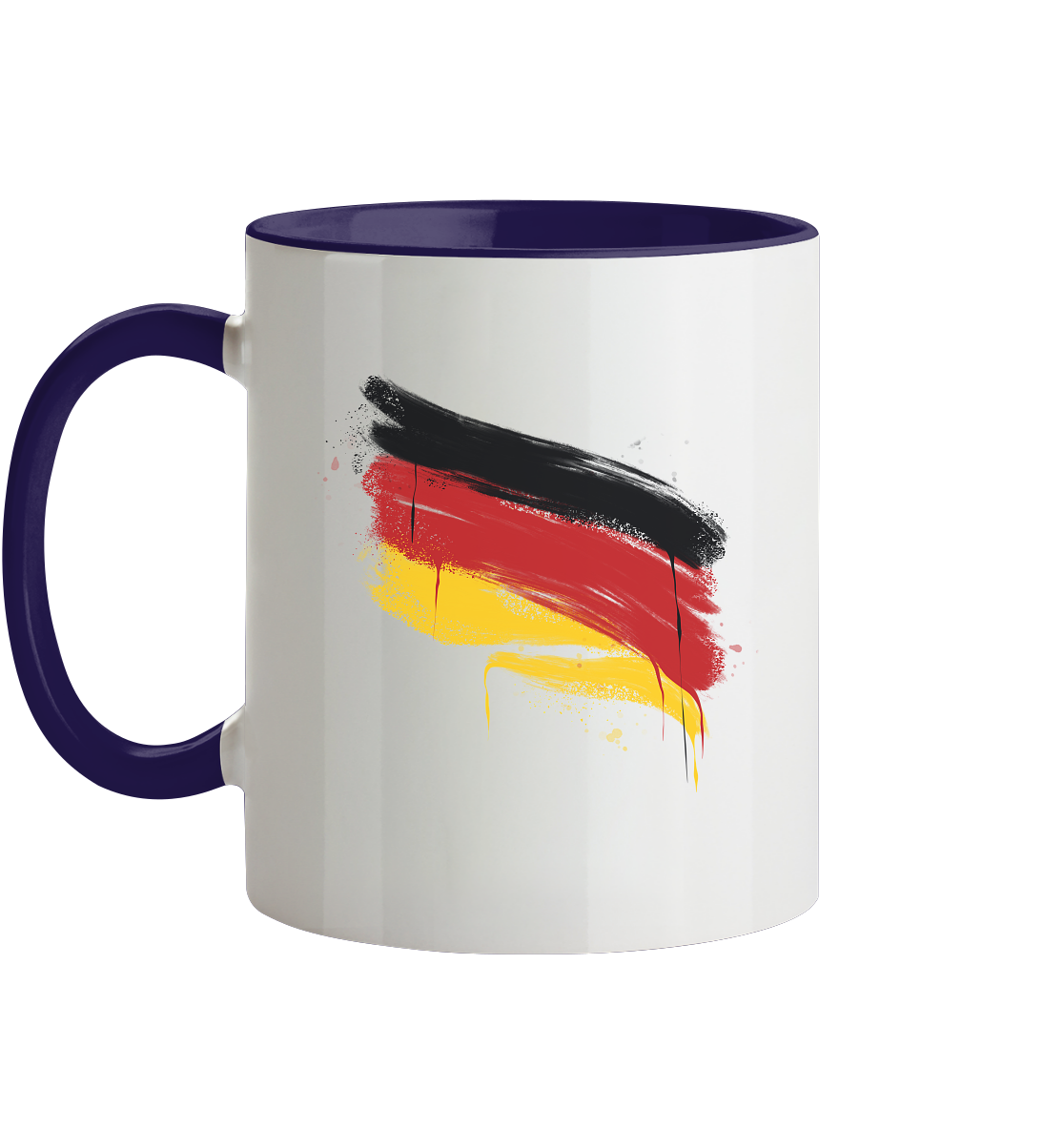 Deutschland Fahne - Tasse zweifarbig