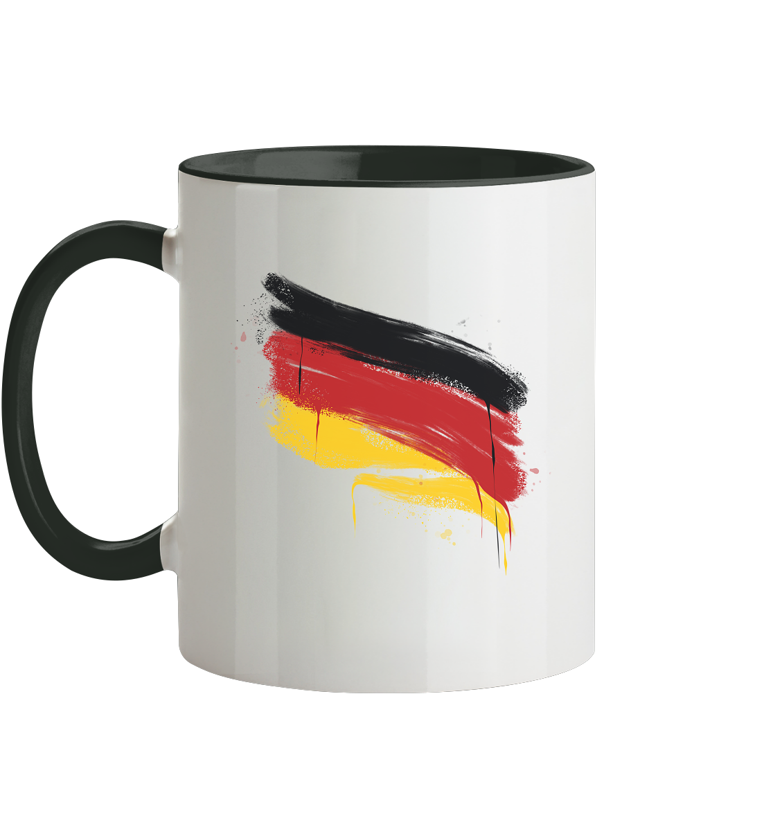 Deutschland Fahne - Tasse zweifarbig