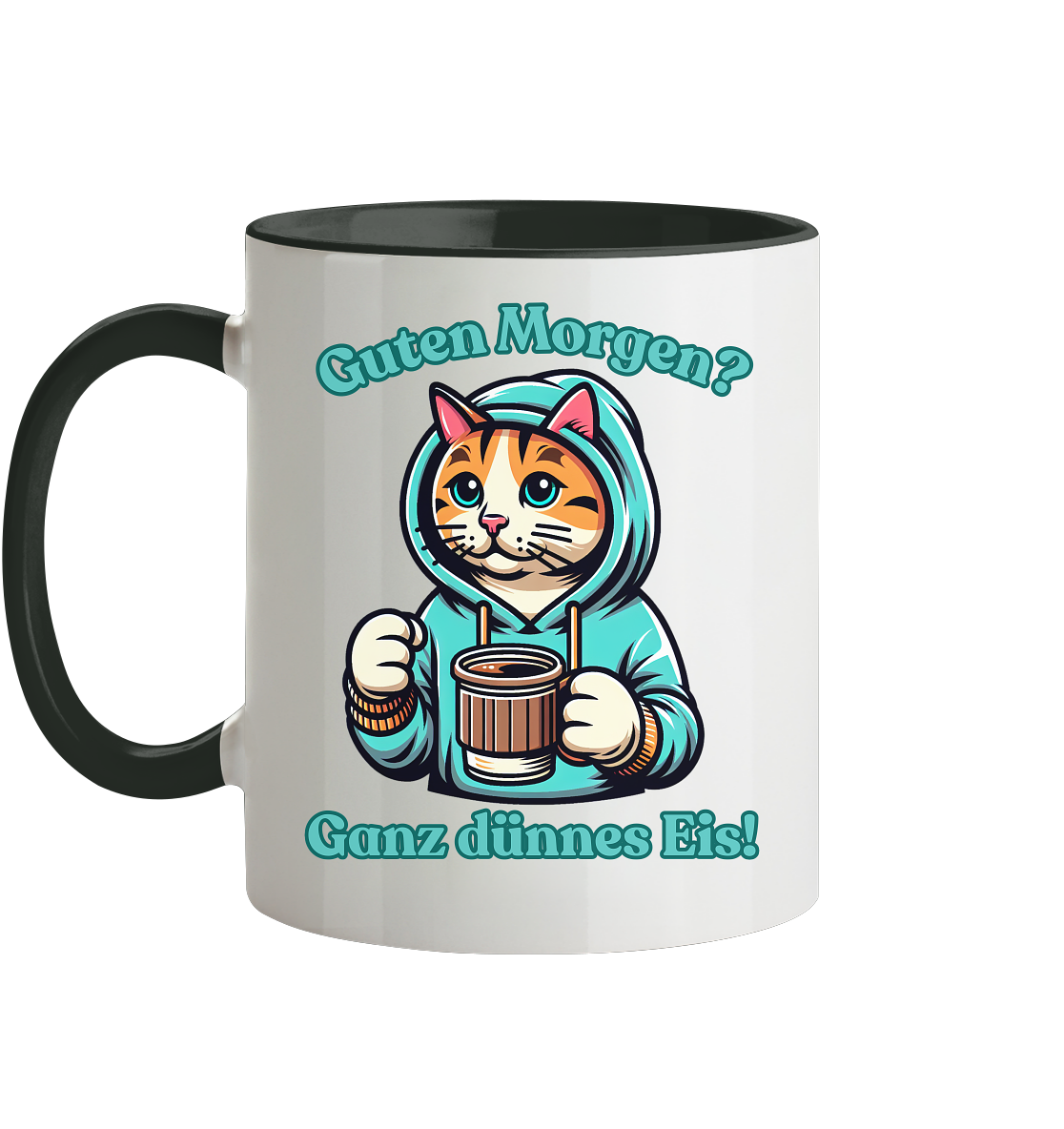 Guten Morgen? Ganz dünnes Eis! - Tasse zweifarbig