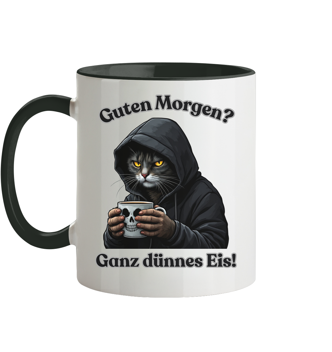 Guten Morgen? Ganz dünnes Eis! - Tasse zweifarbig