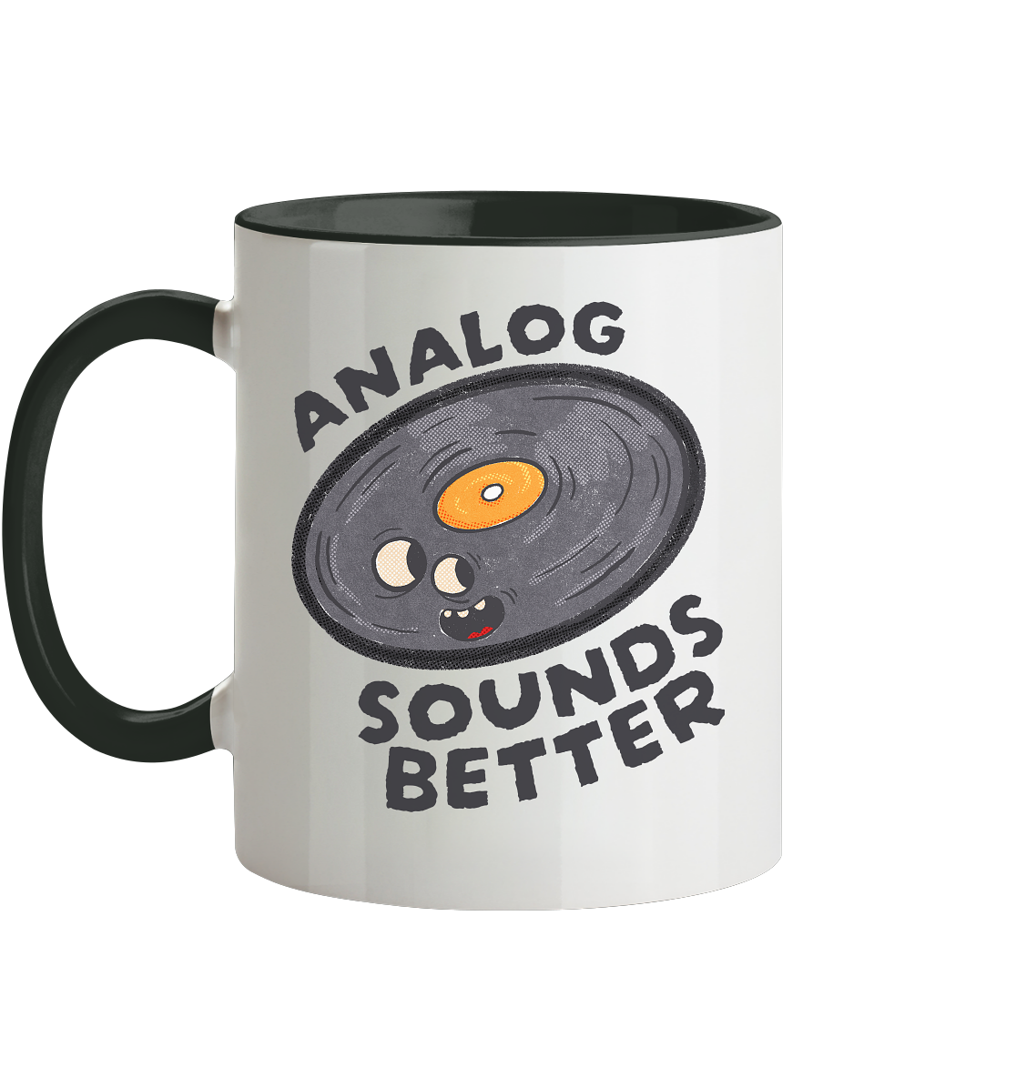 Analog Sounds Better - Vinyl - Tasse zweifarbig