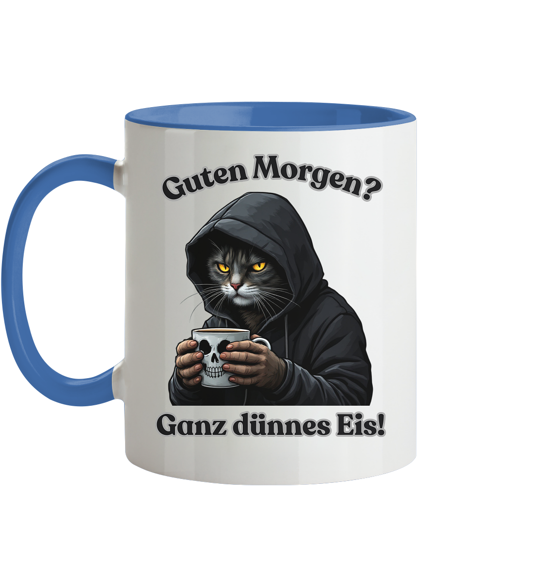 Guten Morgen? Ganz dünnes Eis! - Tasse zweifarbig