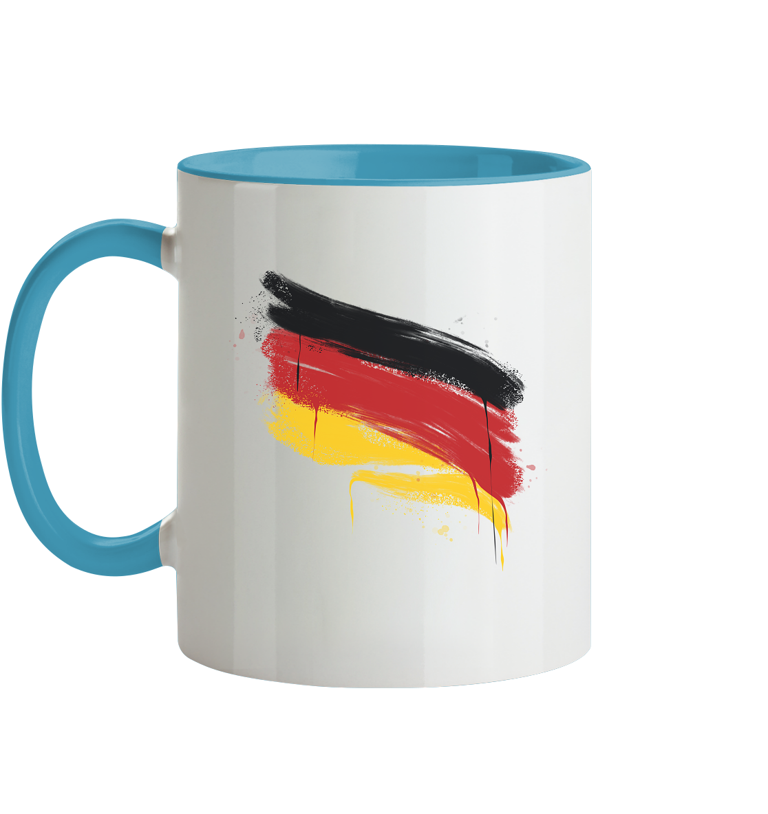 Deutschland Fahne - Tasse zweifarbig