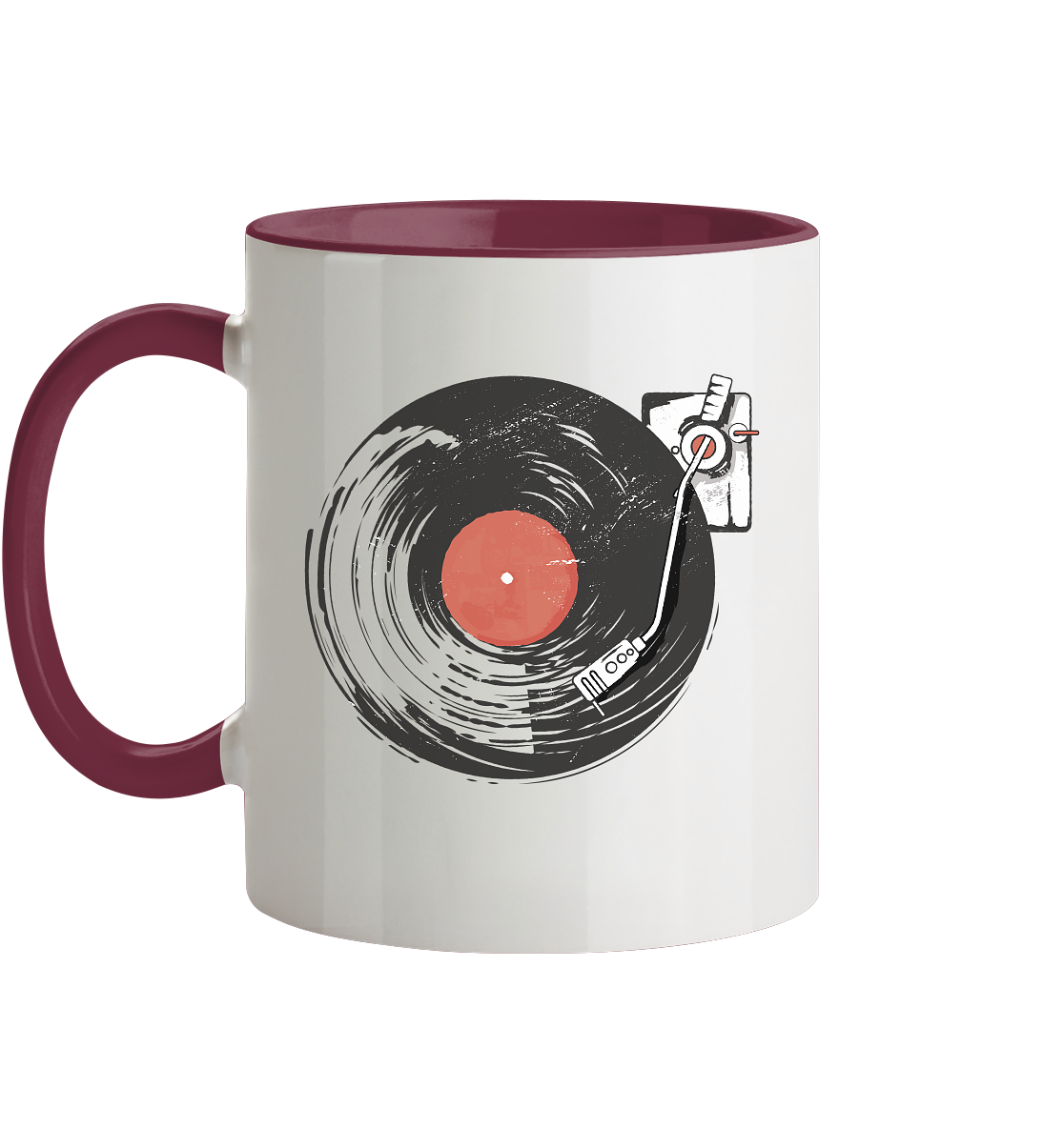 Vinyl Schallplatten - Tasse zweifarbig