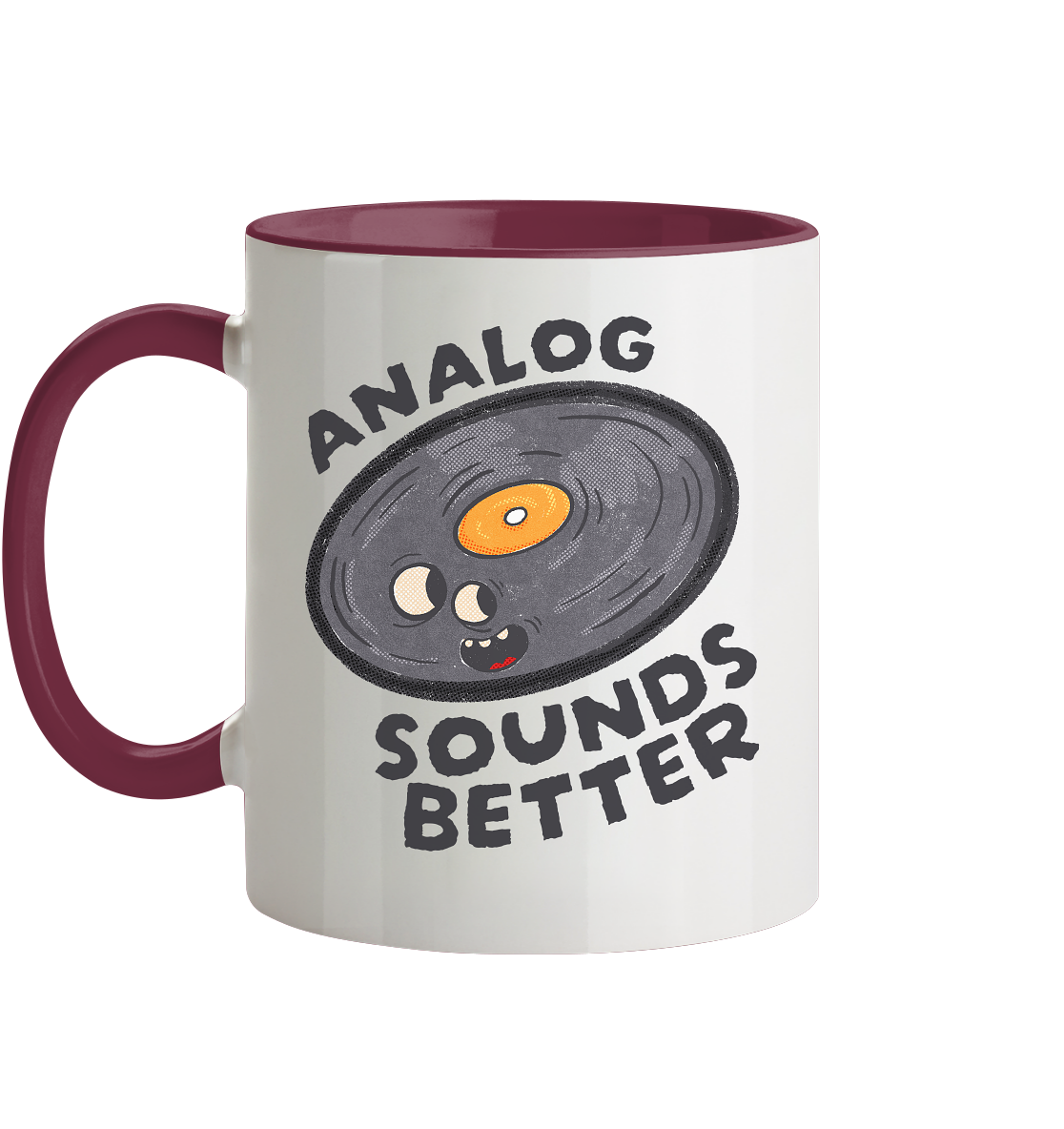 Analog Sounds Better - Vinyl - Tasse zweifarbig