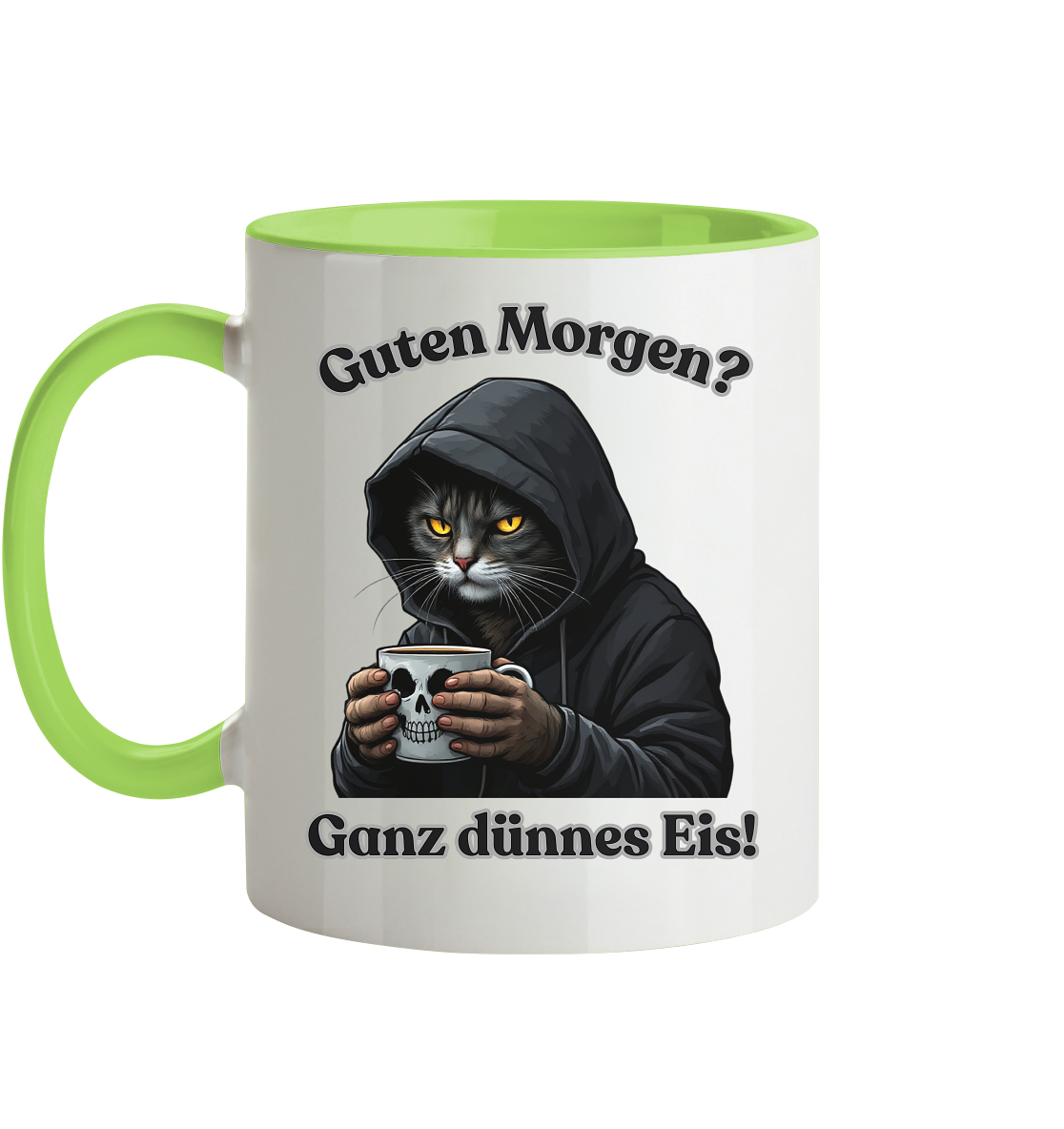 Guten Morgen? Ganz dünnes Eis! - Tasse zweifarbig