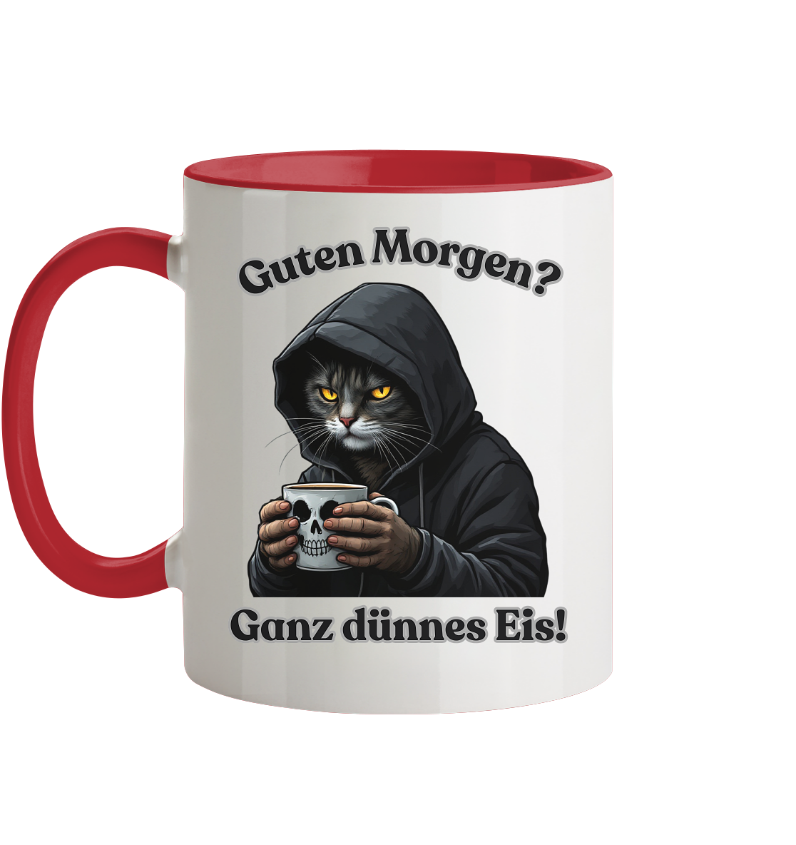 Guten Morgen? Ganz dünnes Eis! - Tasse zweifarbig