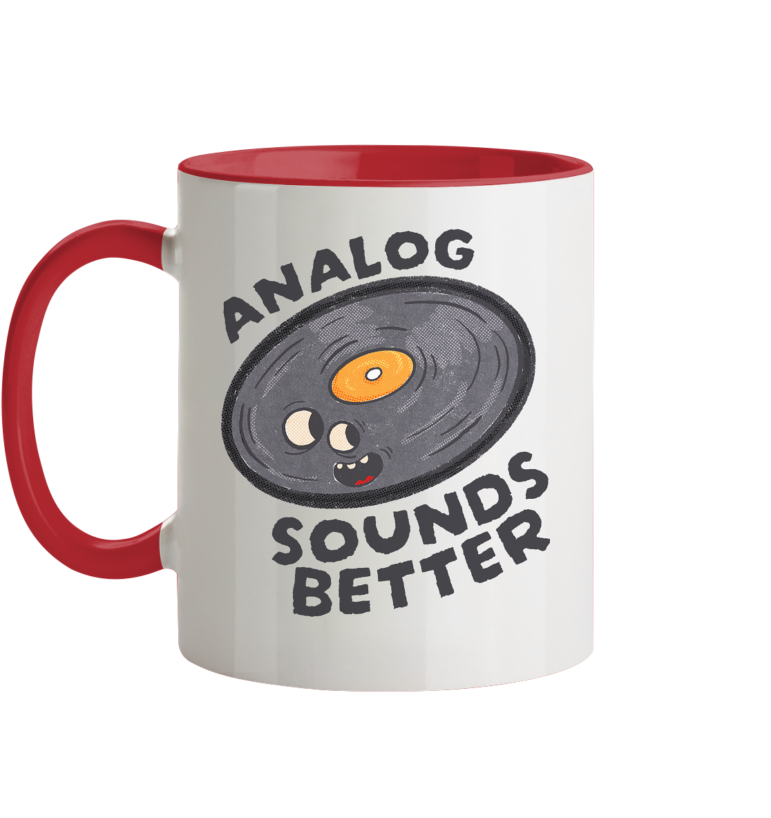 Analog Sounds Better - Vinyl - Tasse zweifarbig