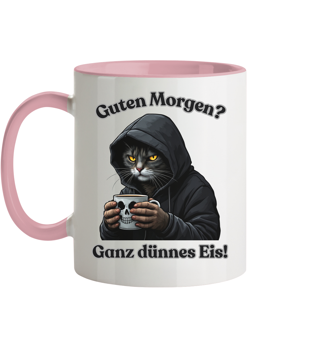 Guten Morgen? Ganz dünnes Eis! - Tasse zweifarbig