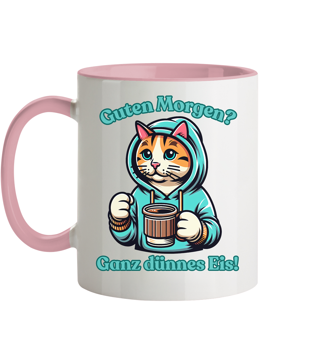 Guten Morgen? Ganz dünnes Eis! - Tasse zweifarbig