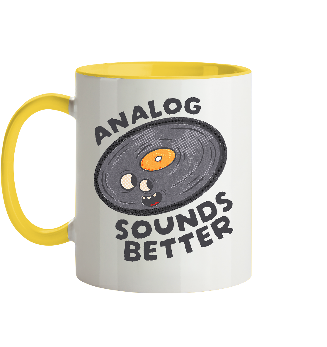 Analog Sounds Better - Vinyl - Tasse zweifarbig