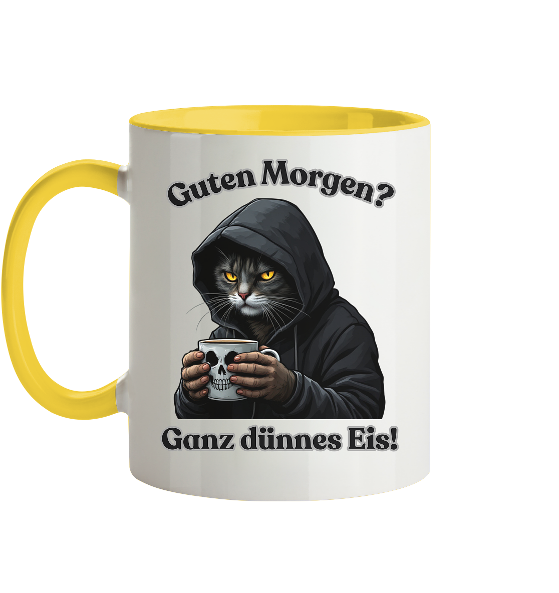 Guten Morgen? Ganz dünnes Eis! - Tasse zweifarbig