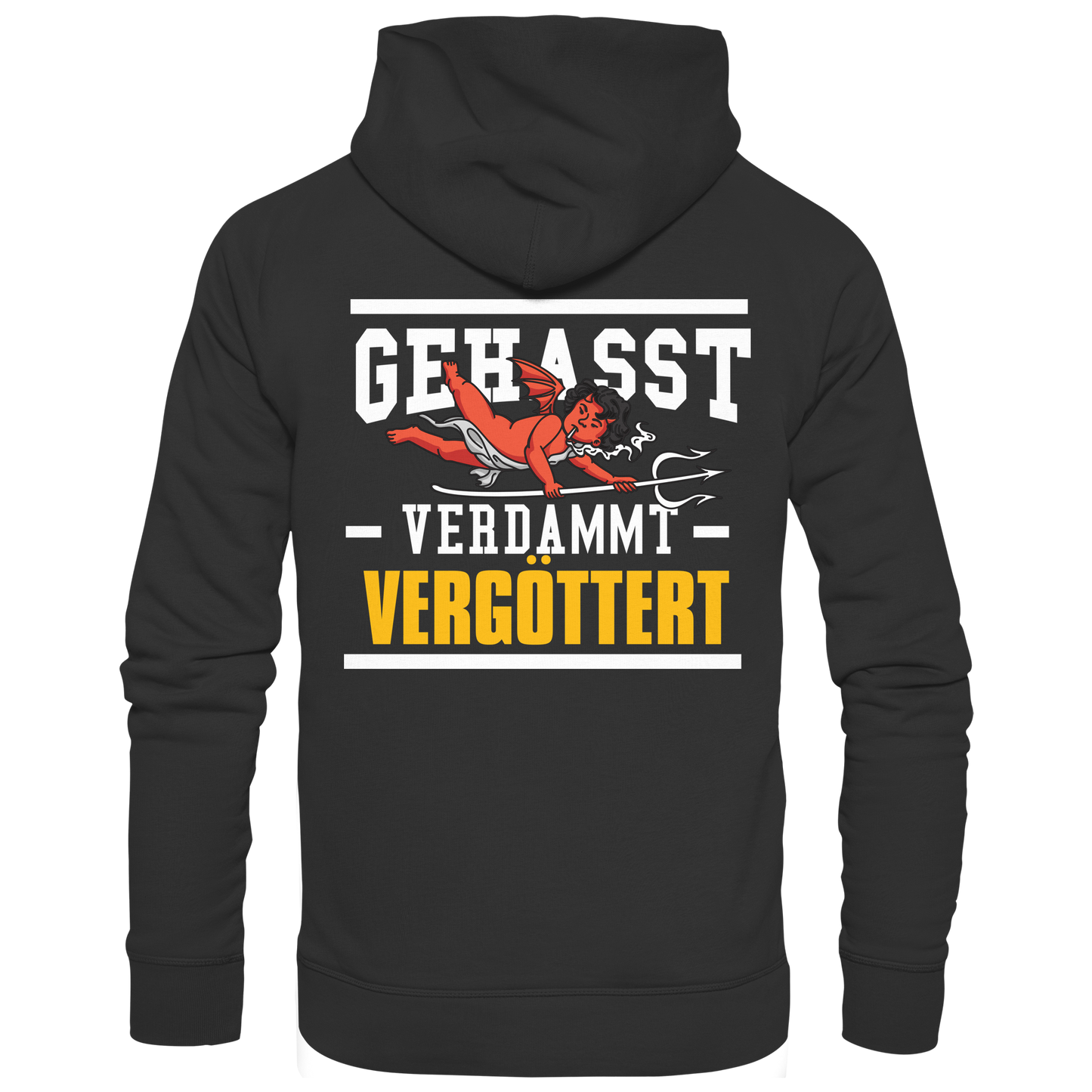 Gehasst Verdammt Vergöttert - böhser Engel - Hooded Zipper Jacke