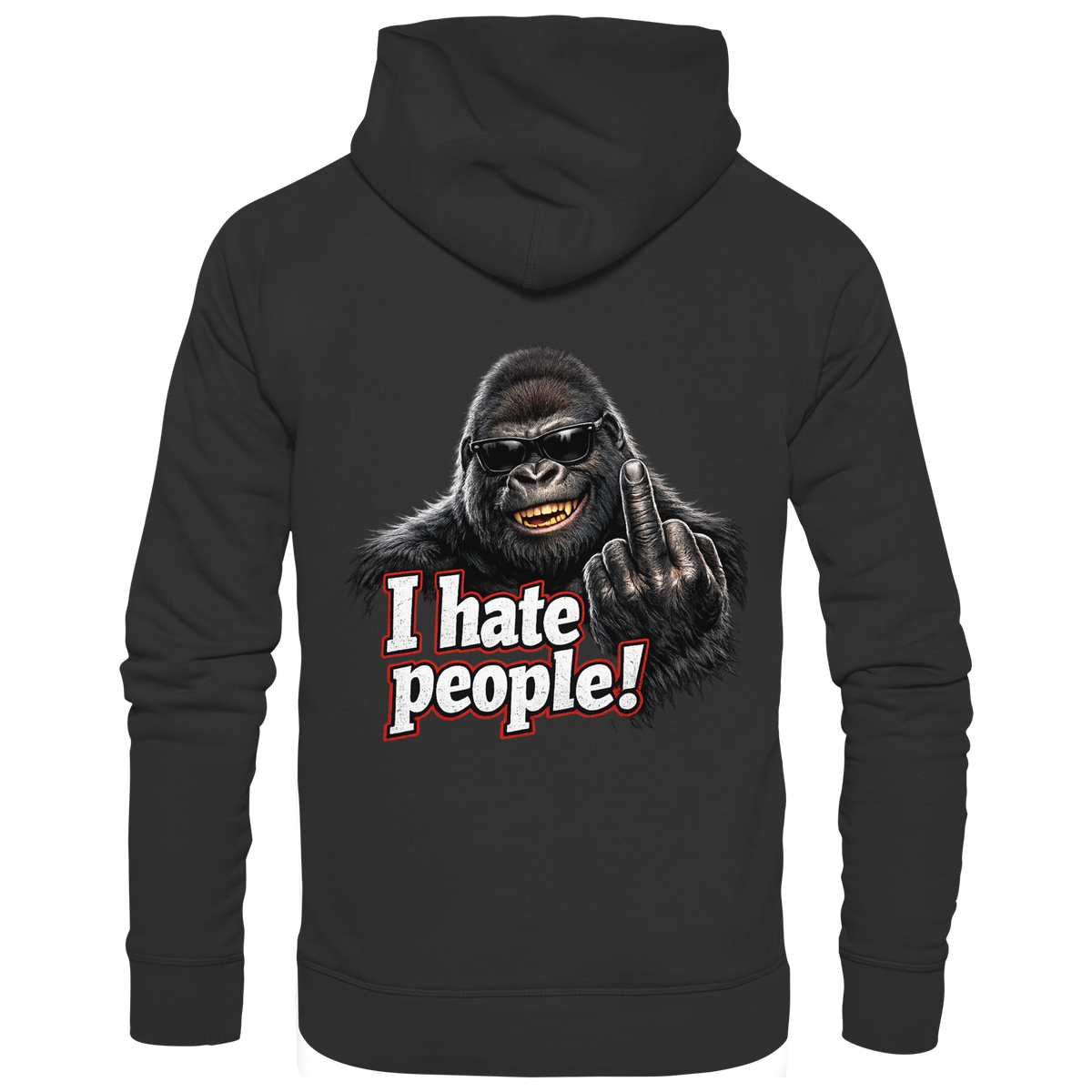 I hate people! - Hooded Zipper