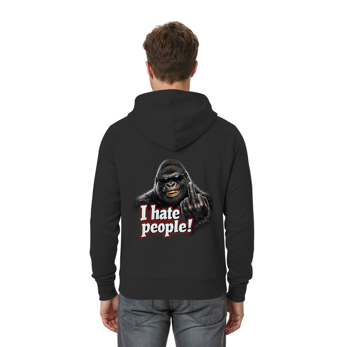 I hate people! - Hooded Zipper