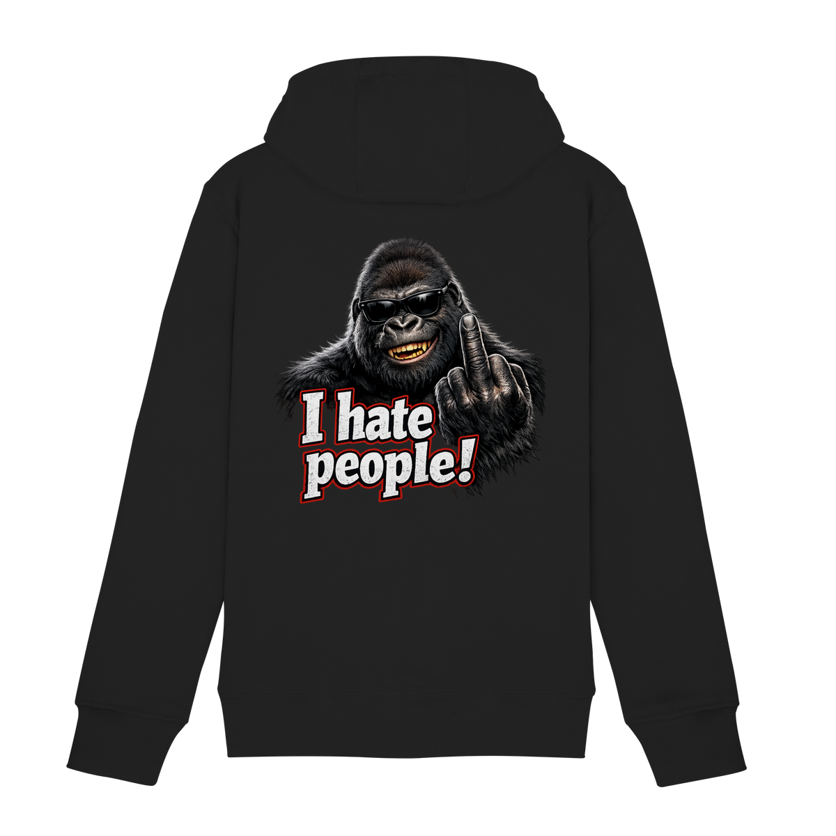 I hate people! - Hooded Zipper