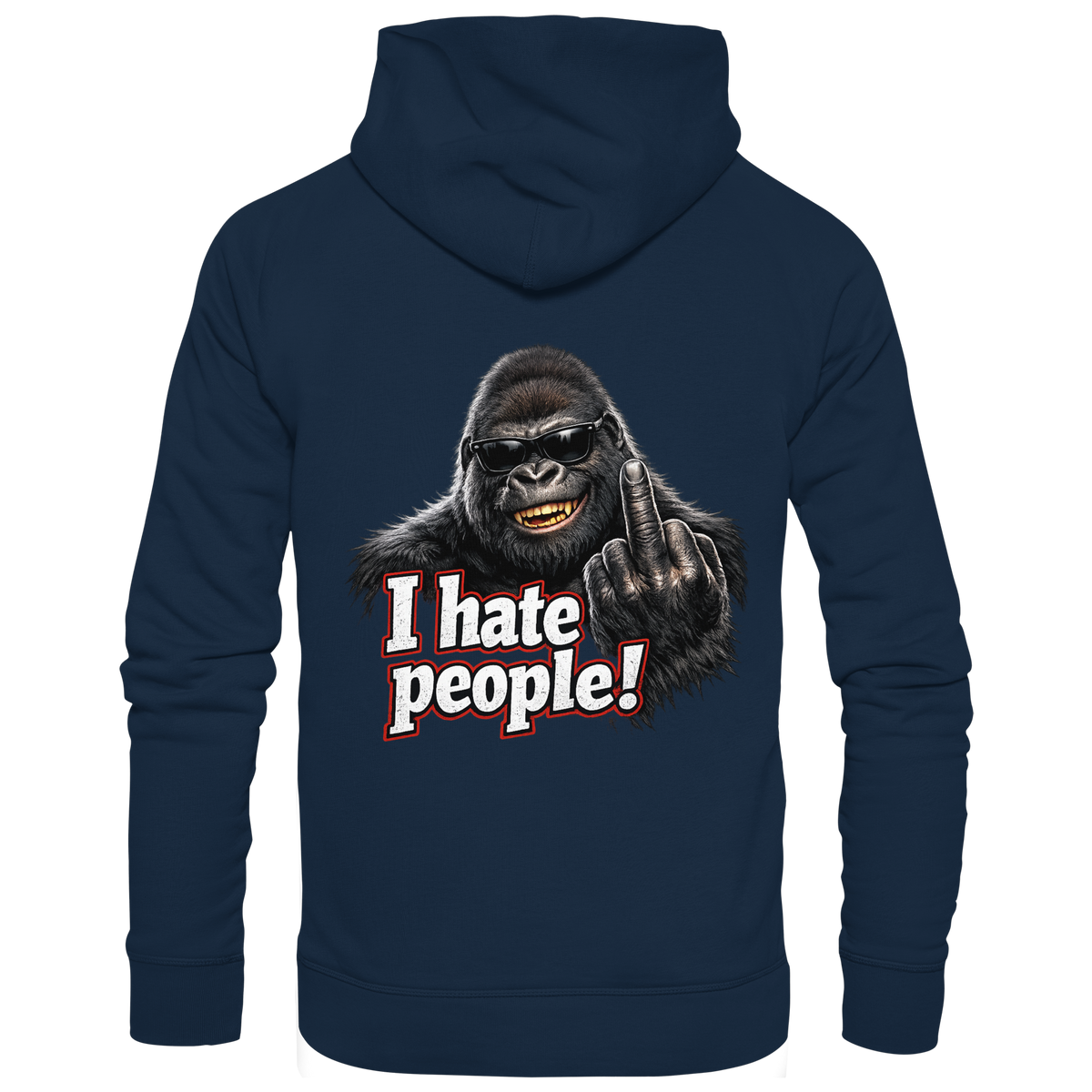I hate people! - Hooded Zipper