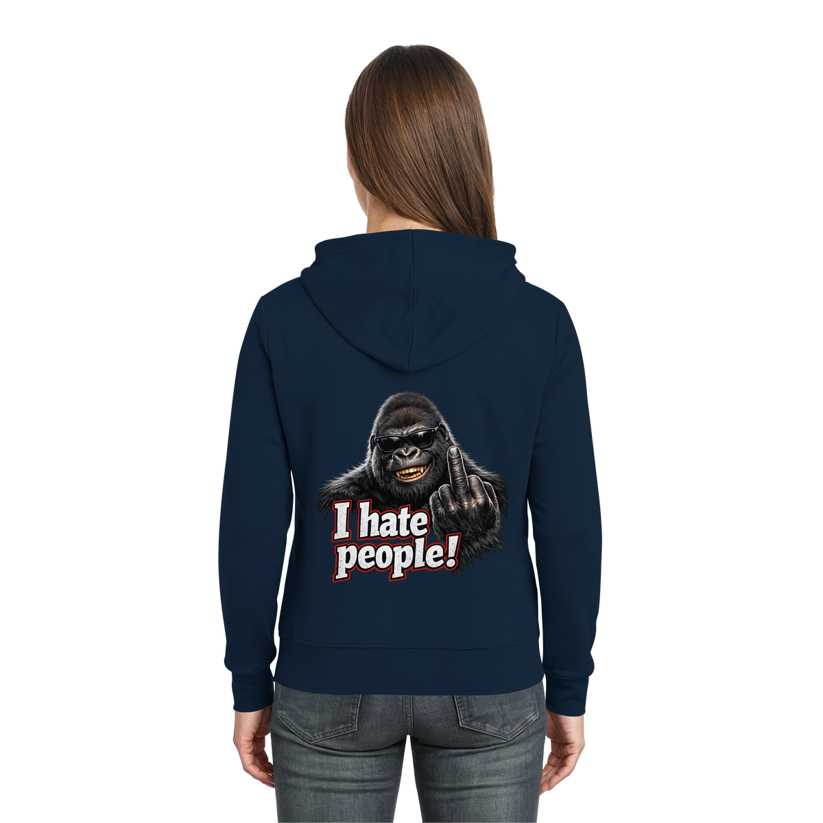 I hate people! - Hooded Zipper