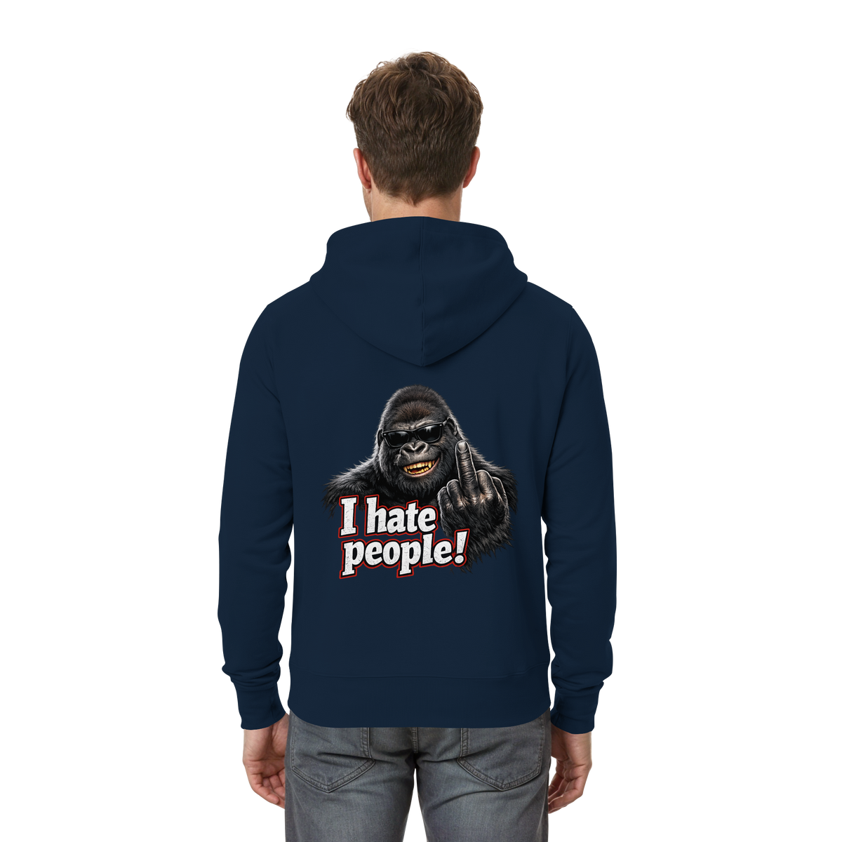I hate people! - Hooded Zipper