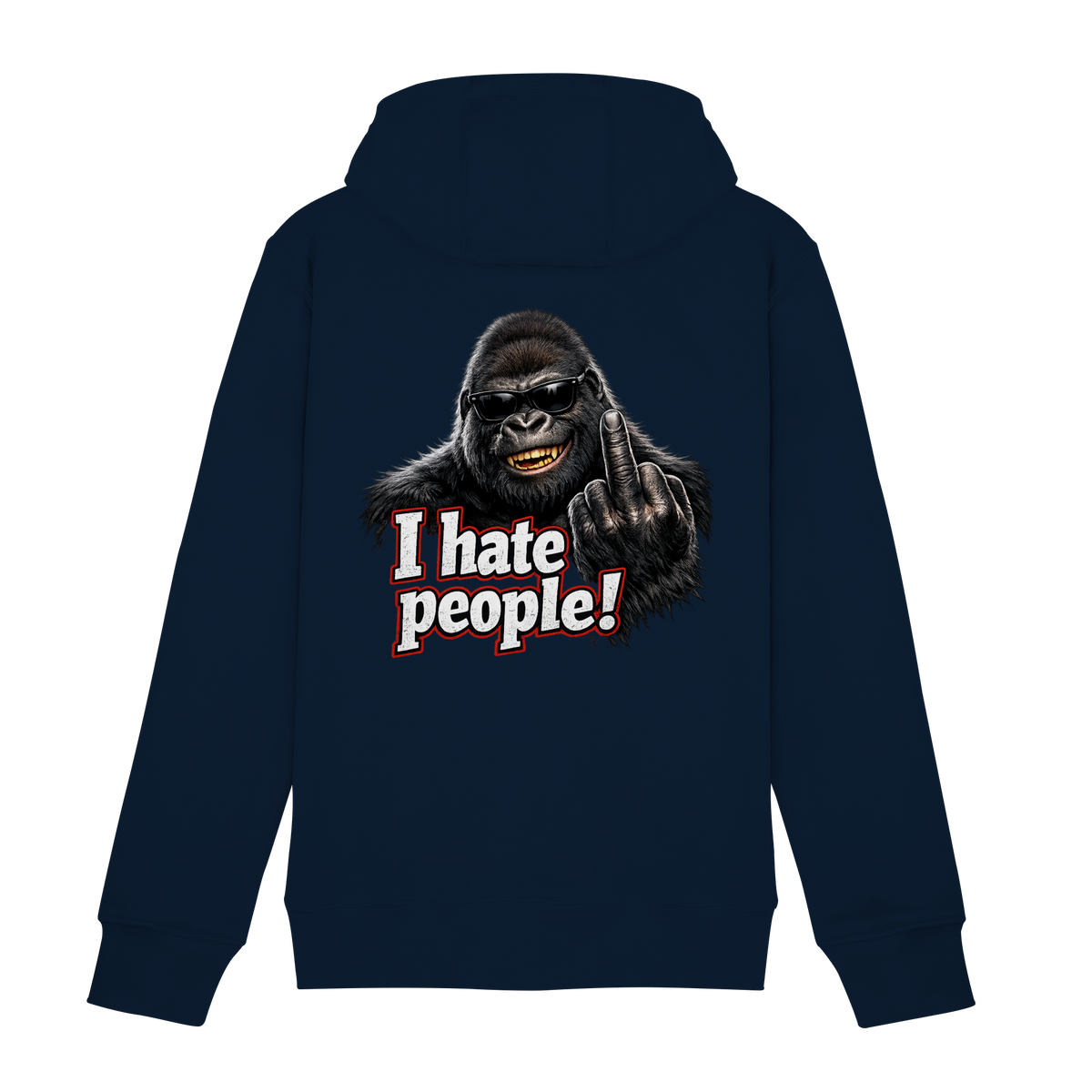 I hate people! - Hooded Zipper