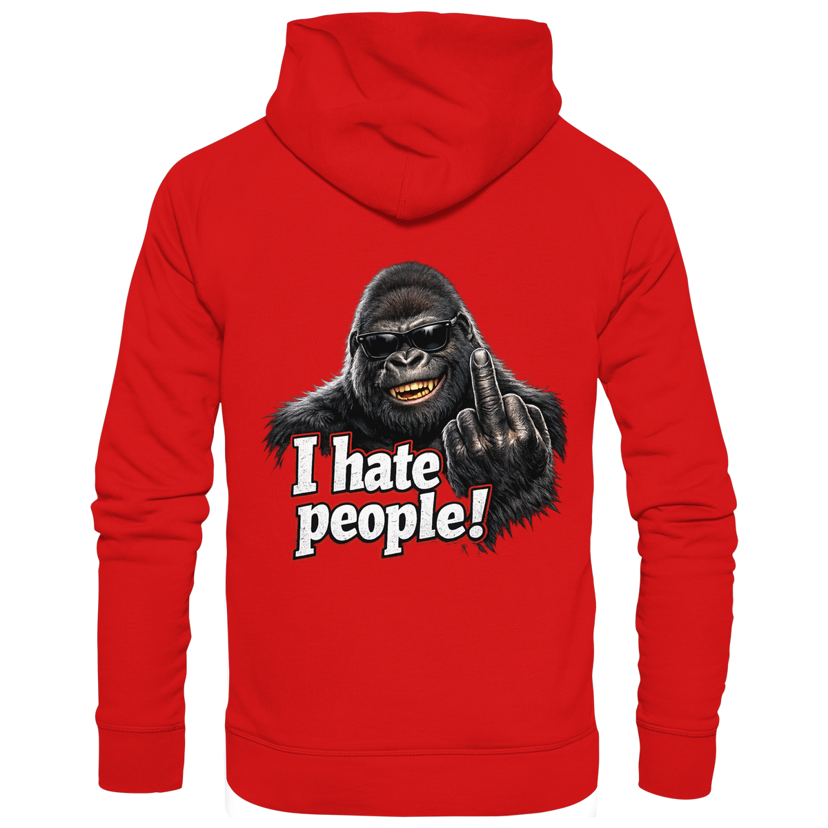I hate people! - Hooded Zipper