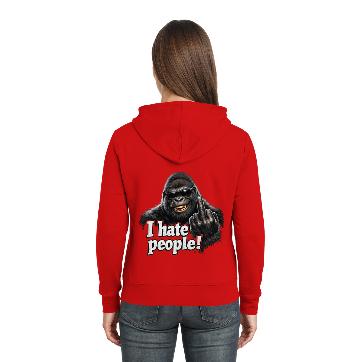I hate people! - Hooded Zipper