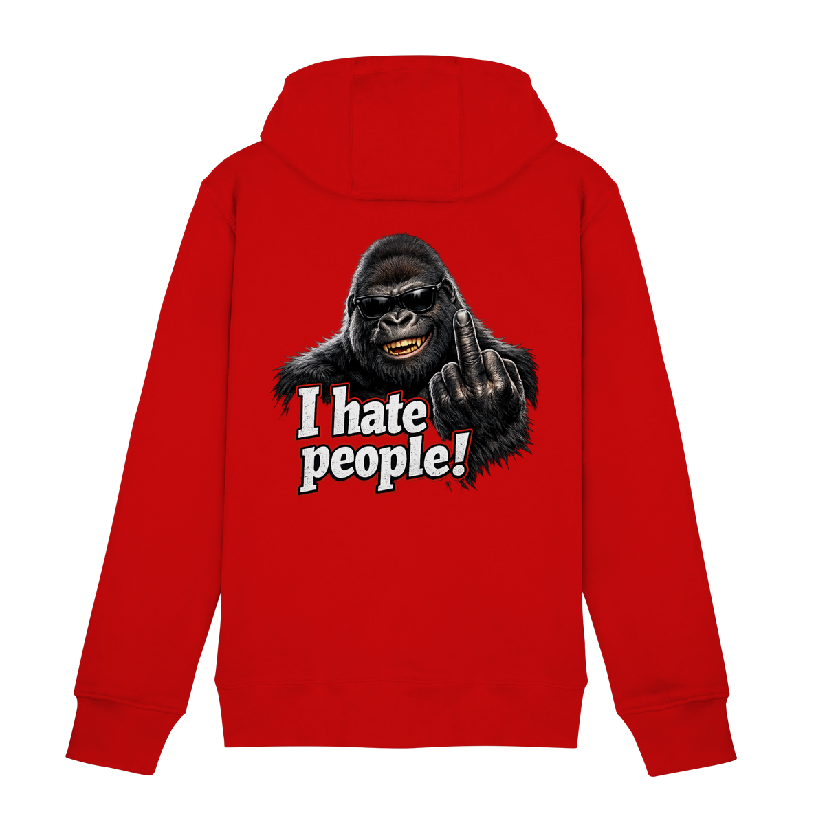 I hate people! - Hooded Zipper