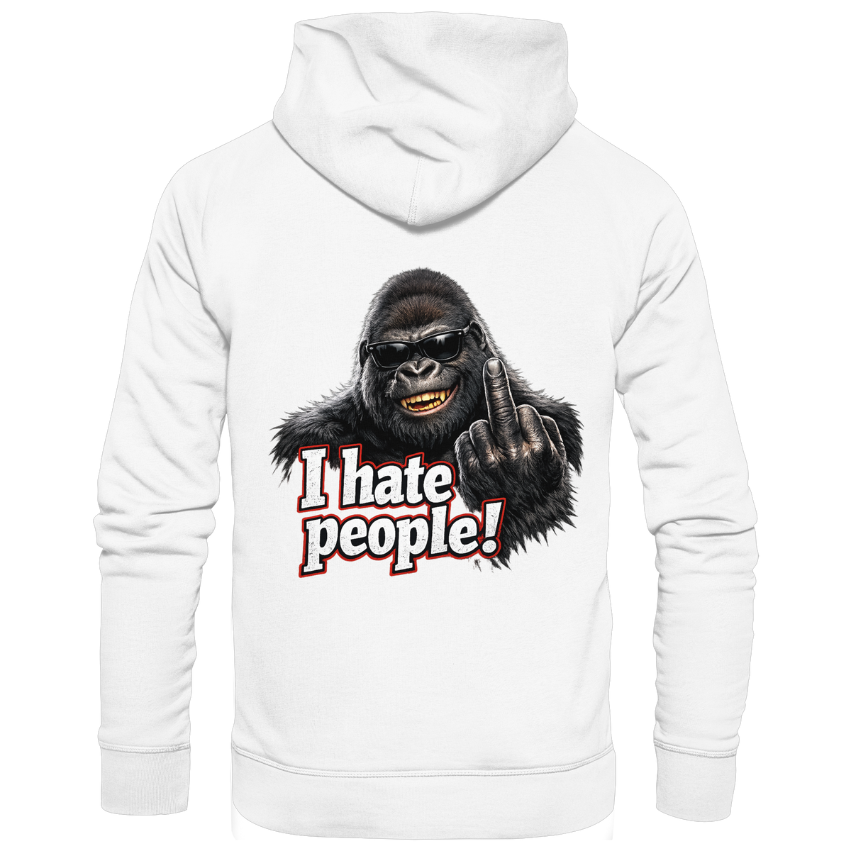 I hate people! - Hooded Zipper