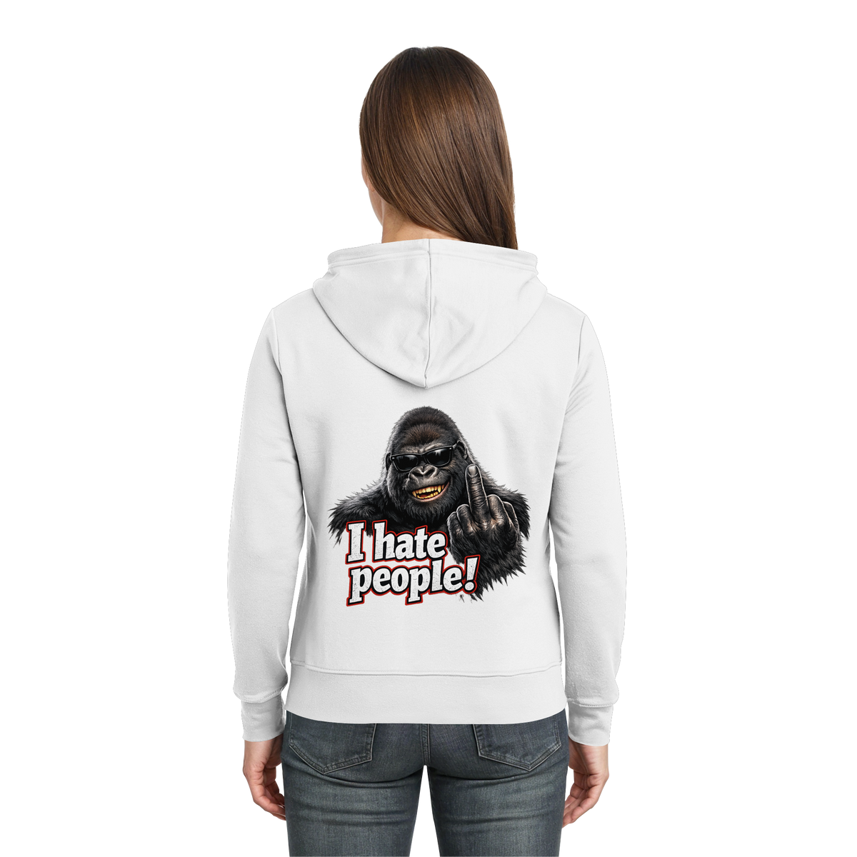 I hate people! - Hooded Zipper