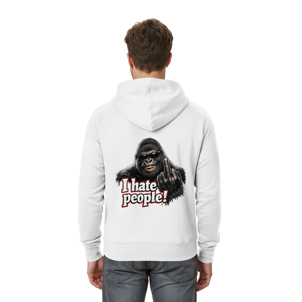 I hate people! - Hooded Zipper
