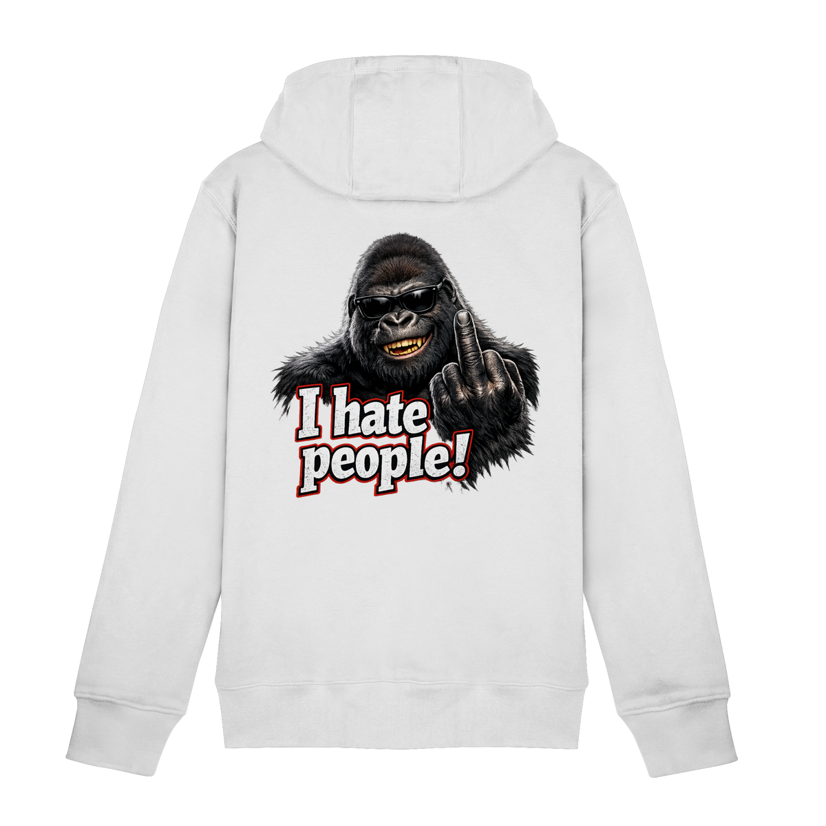 I hate people! - Hooded Zipper