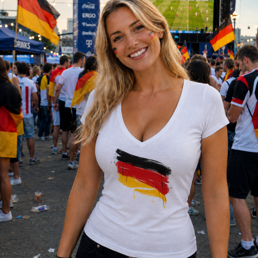 Deutschland Fahne - Fußball WM - Damen  
