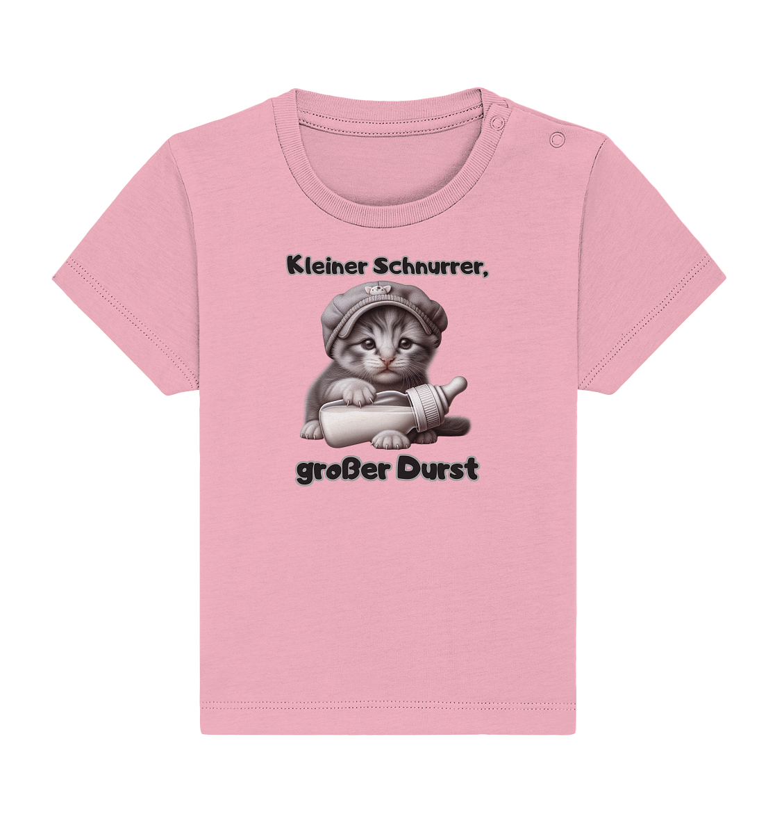 Kleiner Schnurrer, großer Durst - Baby T-Shirt