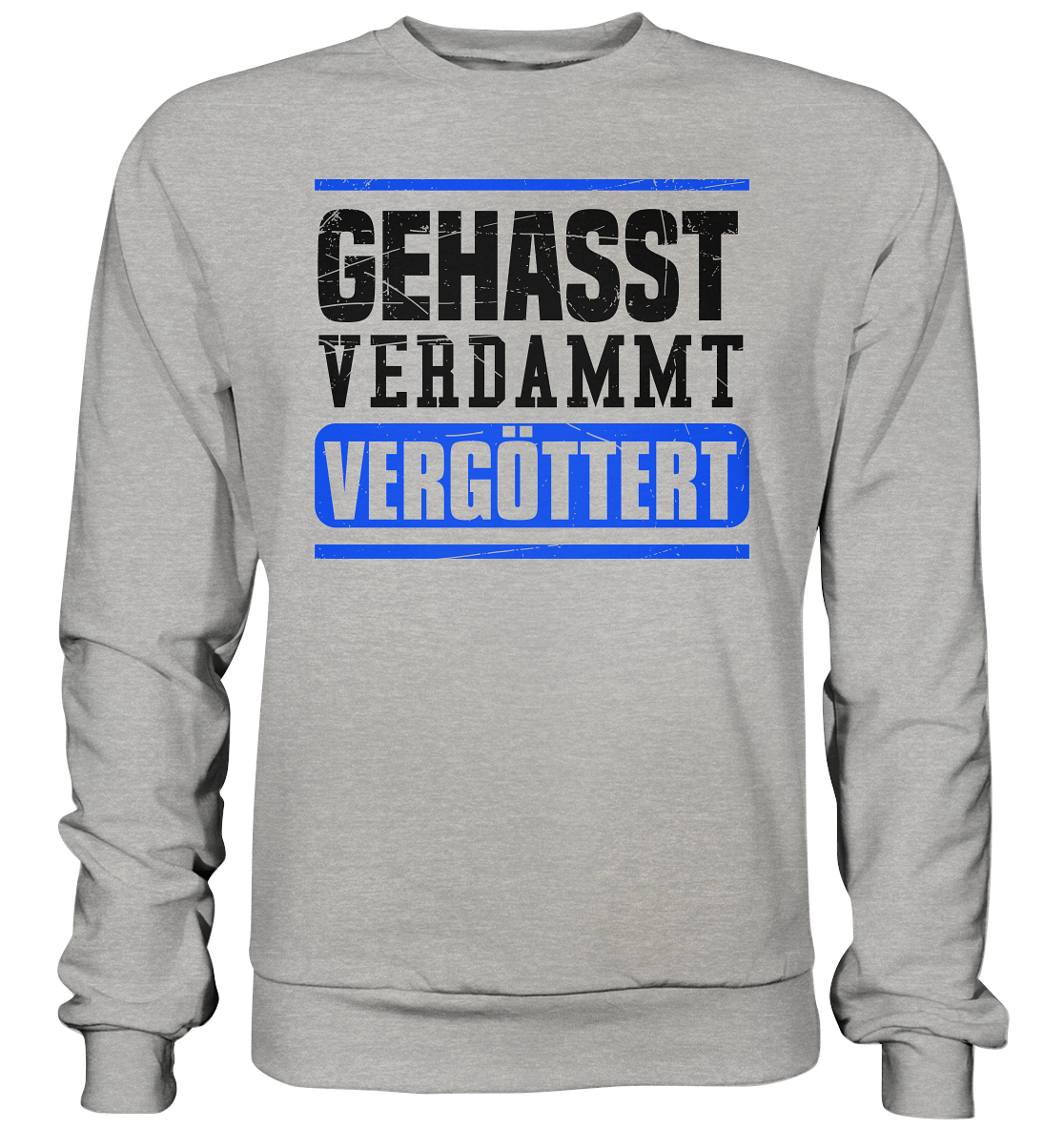 GEHASST VERDAMMT VERGÖTTERT - Sweatshirt