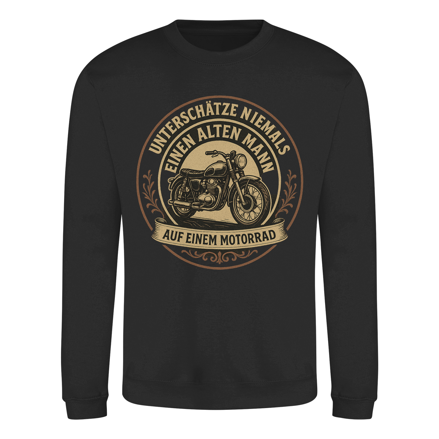 Unterschätze niemals einen alten Mann auf einem Motorrad - Sweatshirt