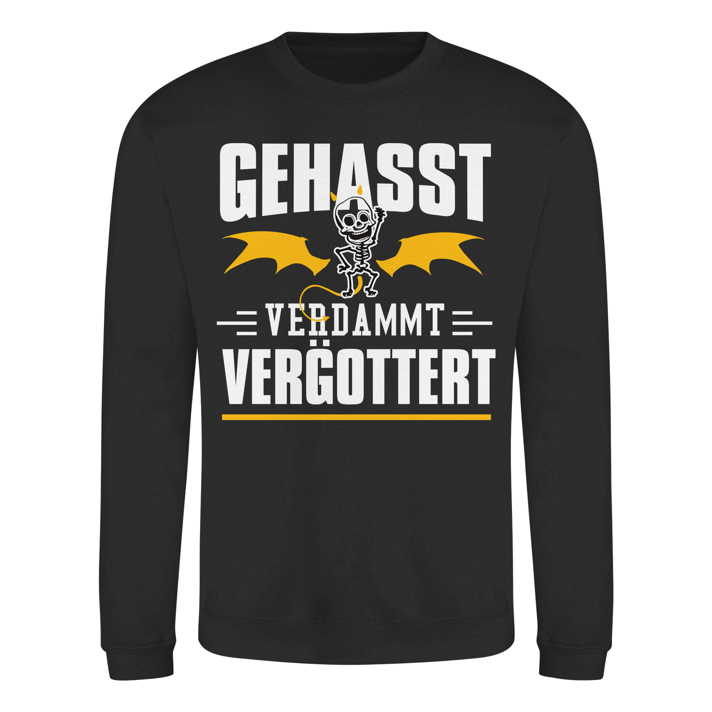 Gehasst Verdammt Vergöttert - Skelett mit Flügeln - Sweatshirt
