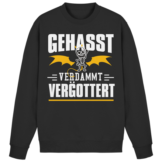 Gehasst Verdammt Vergöttert - Skelett mit Flügeln - Sweatshirt