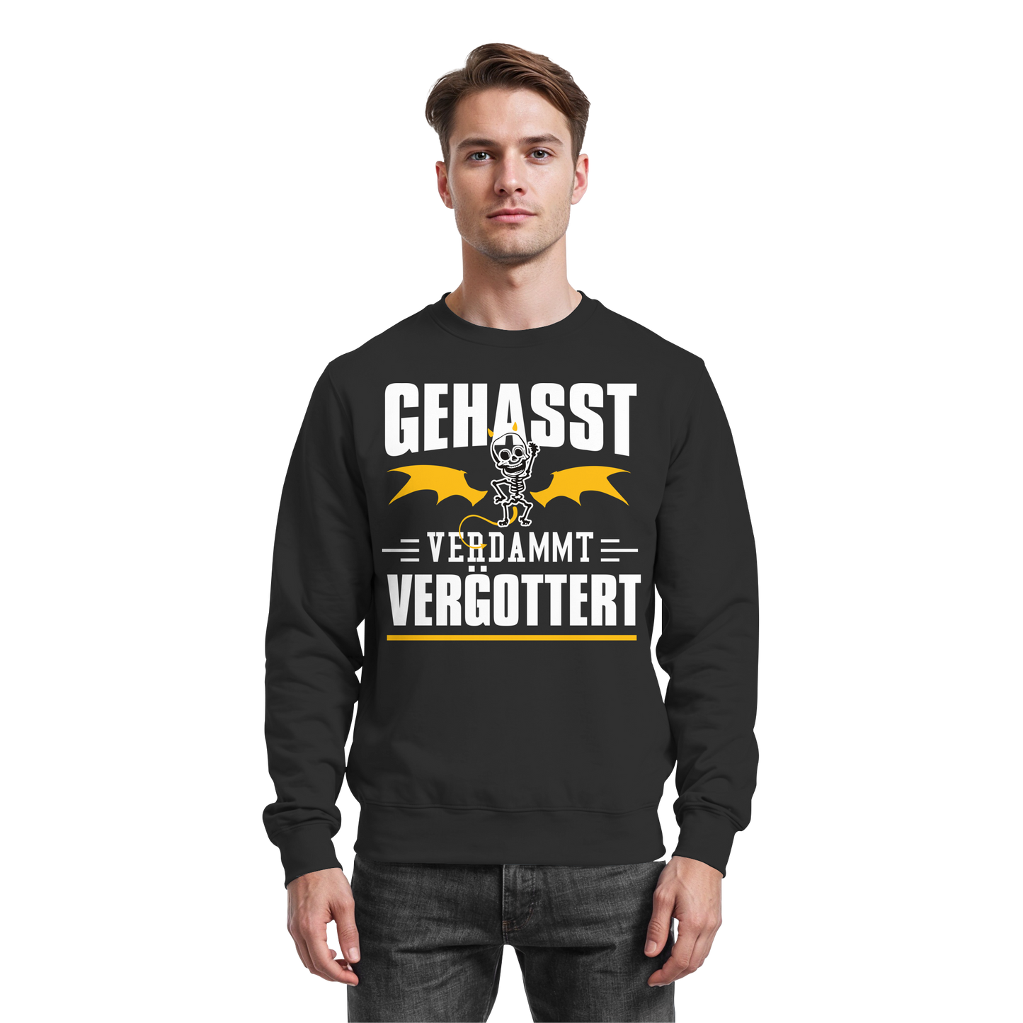 Gehasst Verdammt Vergöttert - Skelett mit Flügeln - Sweatshirt