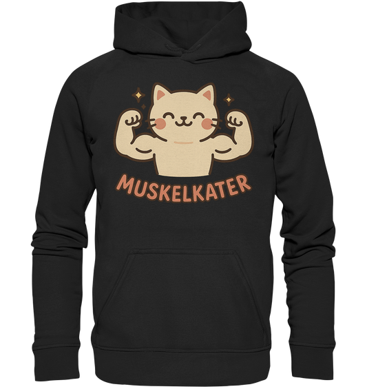 Muskelkater - Kawaii Cat - Hoodie / Kapuzenpullover