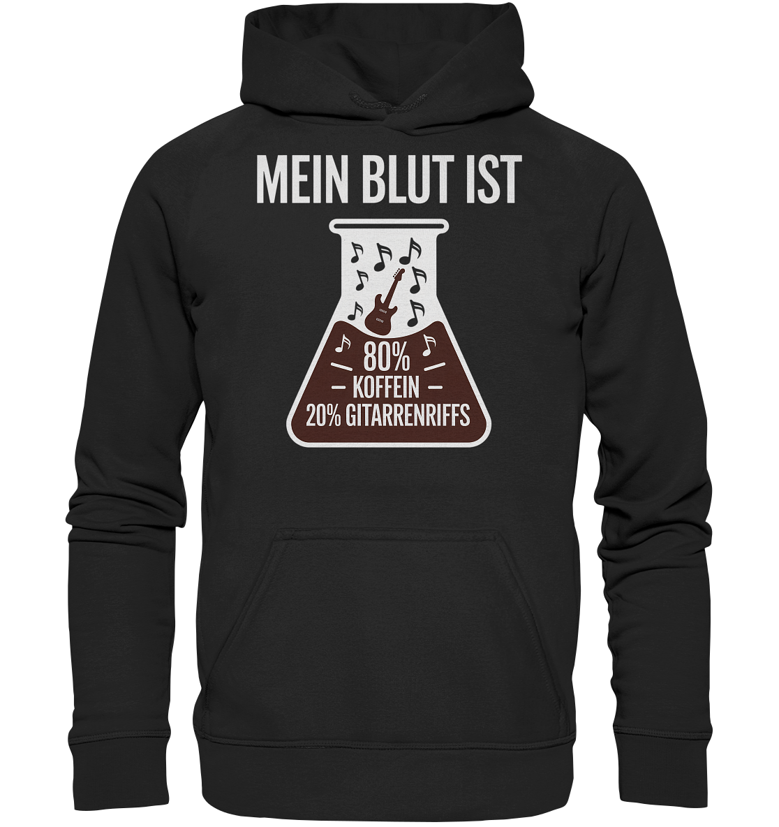 Mein Blut ist 80% Koffein, 20% Gitarrenriffs - Hoodie