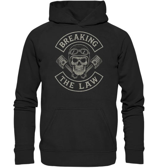 Breaking the Law - Biker Patch - Hoodie / Kapuzenpullover
