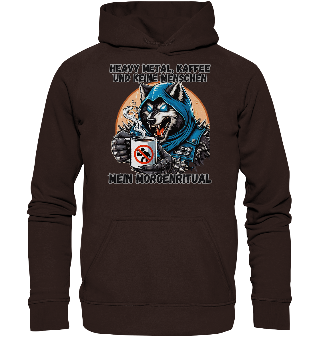 Heavy Metal, Kaffee und keine Menschen - Hoodie