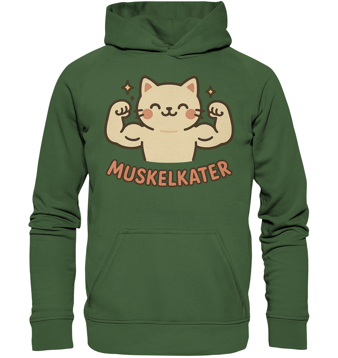 Muskelkater - Kawaii Cat - Hoodie / Kapuzenpullover