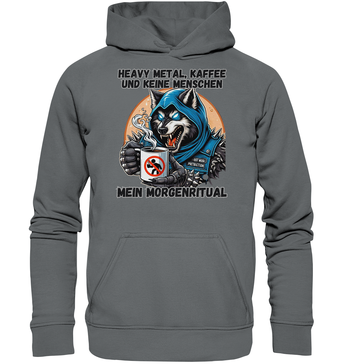 Heavy Metal, Kaffee und keine Menschen - Hoodie