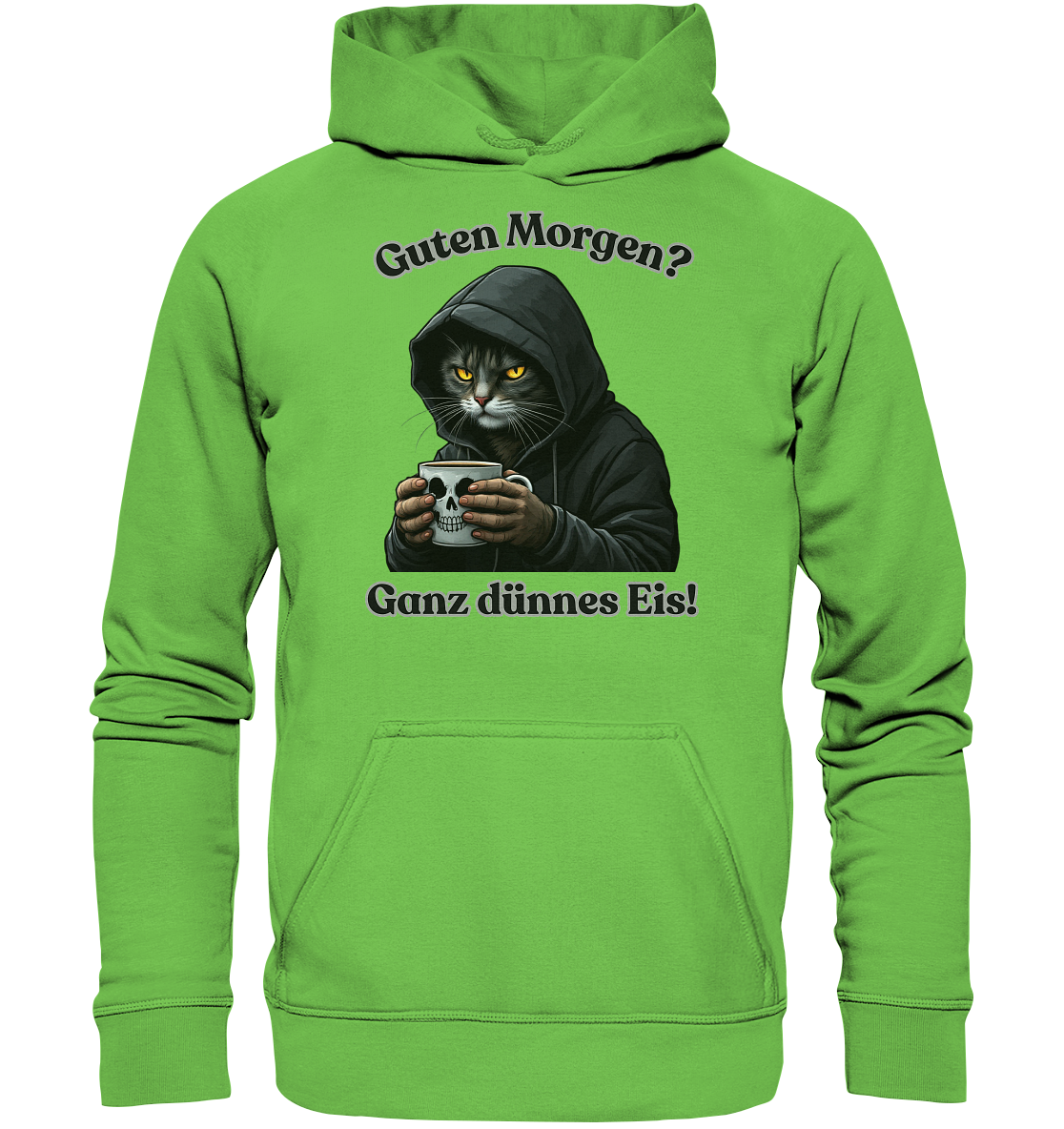 Guten Morgen? Ganz dünnes Eis! - Hoodie / Kapuzenpullover